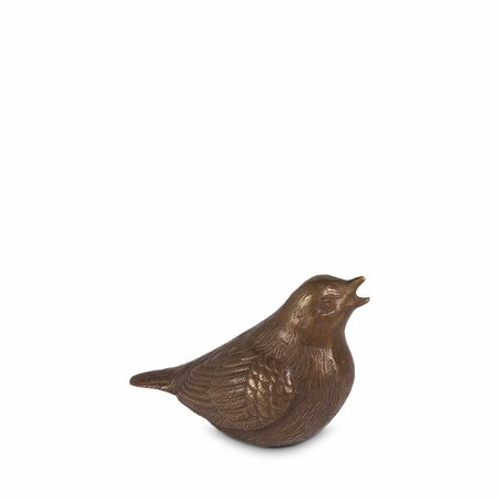 Bronzen mini urn zingende vogel | wd-UBR624