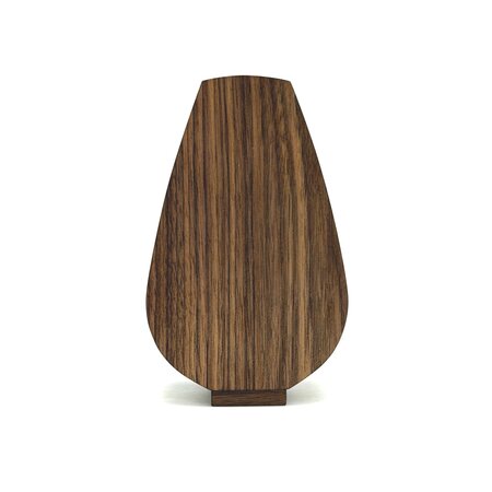 Houten kleine urn anjer notenhout | hu-DHU A 232