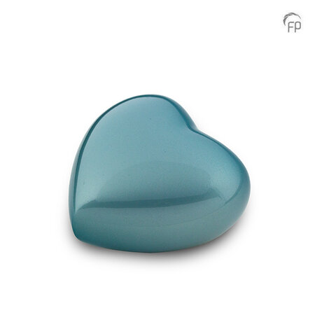 Metaal keepsake hart Satori parelmoer blauw | fp-HUH 407