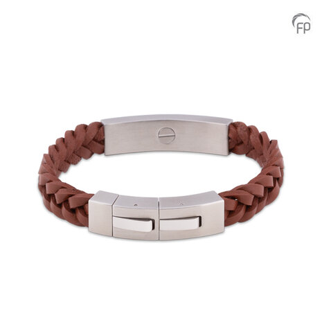 Armband Leder en RVS | fp-MOL 207