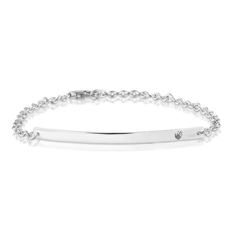 Plaatarmband met vingerafdruk 4 cm | sy-419 S-4 