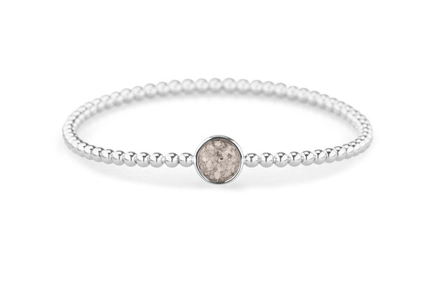 Zilveren bolletjes armband rond | sy-BL 026