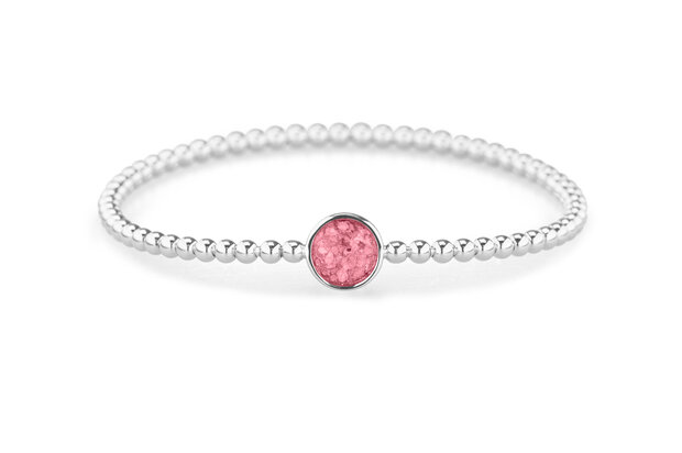 Zilveren bolletjes armband rond | sy-BL 026