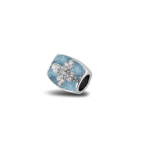 Zilveren bedel Daisy met zirkonia | sy-802 S