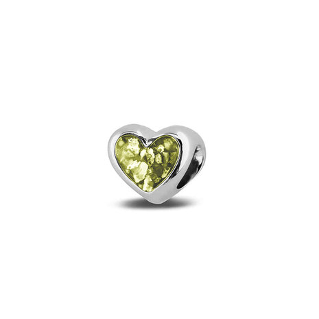 Zilveren bedel hart glad | sy-804 S