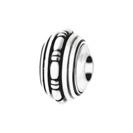 Kraal zilver met streng motief | tw-3004