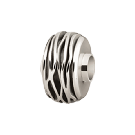 Bedel zilver met een wave motief | tw-3014