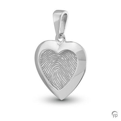 Atlantis Memorials hanger hartje met vingerafdruk glans | fp-HF 105