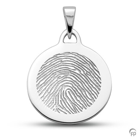 Atlantis Memorials hanger rond 20 mm met vingerafdruk glans | fp-LFP 01-230