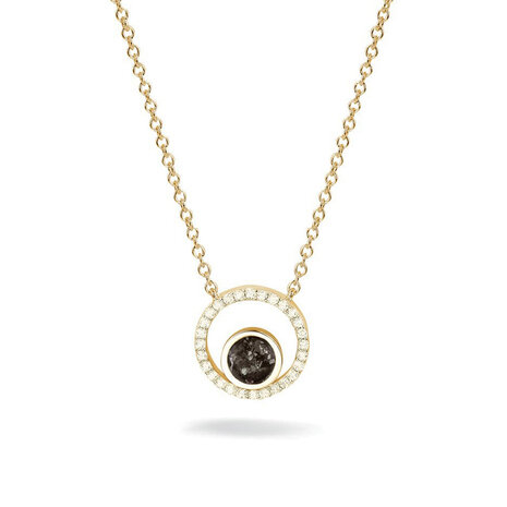 Hanger met diamant of zirkonia cirkel goud verguld | sy-601 SG