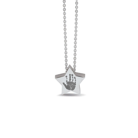 Zilveren hanger met een ster mini | sy-702 S