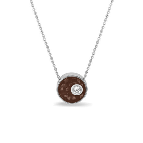 Zilveren ronde hanger mini met Zirkonia | sy-709 S