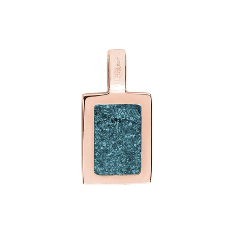 Zilveren hanger rechthoek  | sy-RL 008