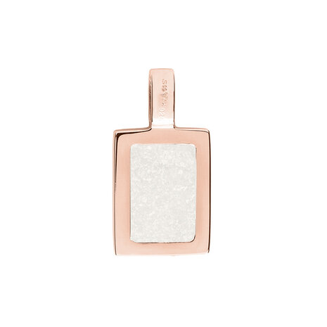 Zilveren hanger rechthoek  | sy-RL 008
