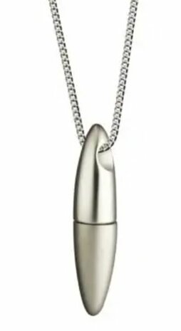 Zilveren hanger model Eclips mat/glans | tw-233