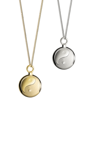 Zilveren hanger model Yin Yang mini | tw-368