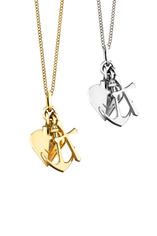 Zilveren hanger model geloof, hoop en liefde | tw-378