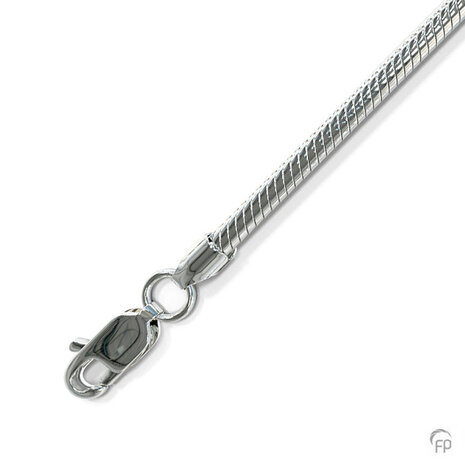 Zilveren dun slangen collier Atlantis Memorials 45 cm  | fp-10SL210.45