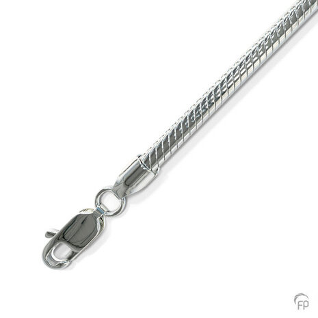 Zilveren slangen collier Atlantis Memorials 45 cm  | fp-10SL300.45