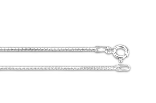 Zilveren slangen collier 45 cm  | sy-113 S 45