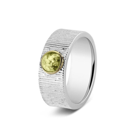 Zilveren as ring  Verticle Wrinkle 8 mm | sy-222 SY