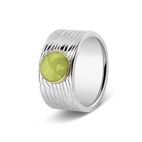 Zilveren as ring  Horizontal Wrinkle 10 mm | sy-226 SY