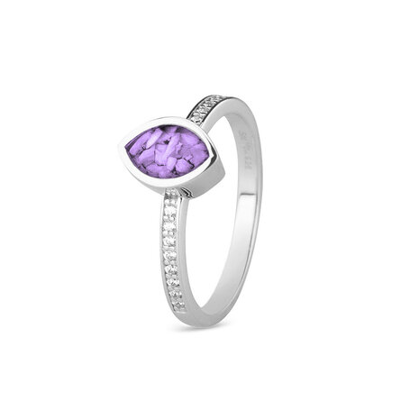 Zilveren as ring Markies met Zirkonia| sy-RG 016