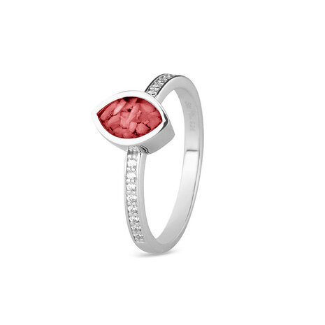 Zilveren as ring Markies met Zirkonia| sy-RG 016