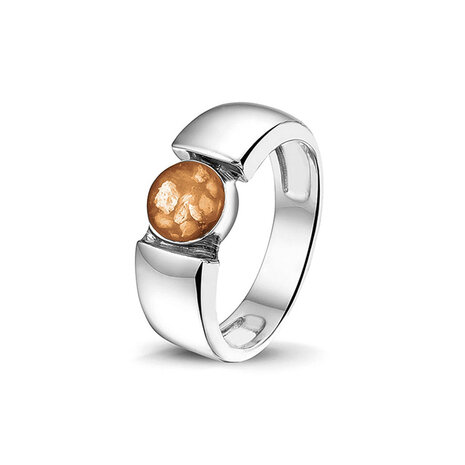 Zilveren as ring model modern | sy-RG 023