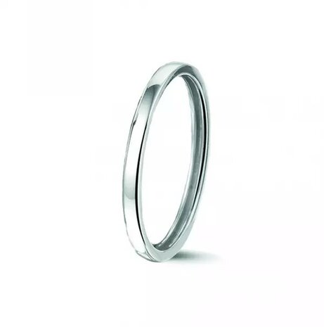 Zilveren aanschuif ring model rond stackable | sy-RG 026