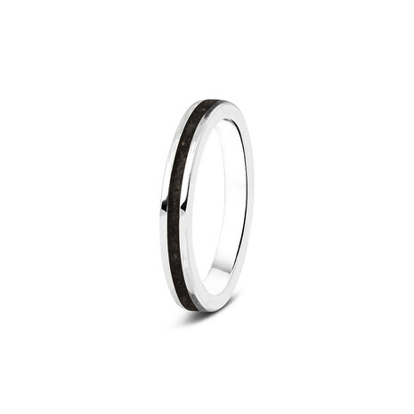 Zilveren aanschuif as ring  | sy-RG 046