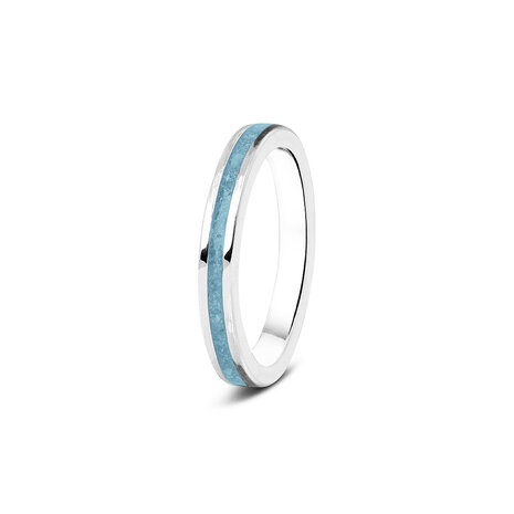 Zilveren aanschuif as ring  | sy-RG 046