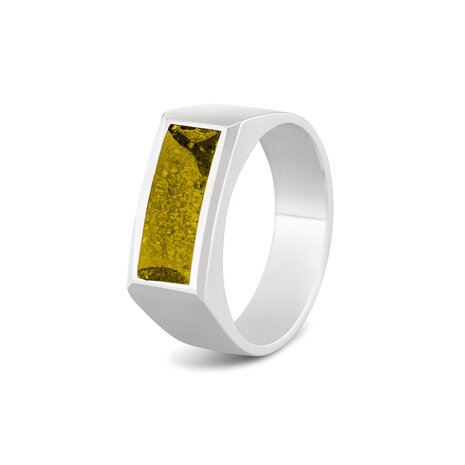 Zilveren as ring  rechthoekig unisex | sy-RG 055