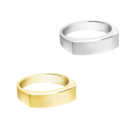 Zilveren dames ring model recht | tw-520
