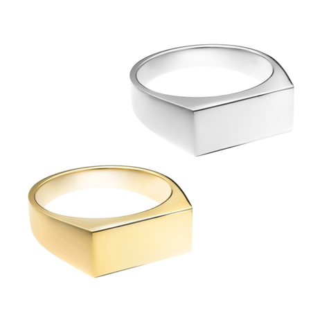 Zilveren heren ring model vlak| tw-532