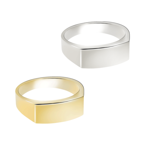 Zilveren heren ring model bol| tw-535
