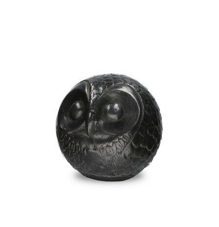 Handgemaakte mini urn het hoofd van een uil | ds-B-11