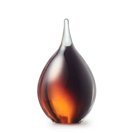 Glazen Memory-line Asdruppel klein cognac | er-U01C