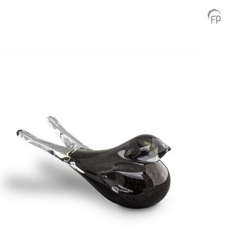 Glazen keepsake vogel donkerbruin | fp-GU 302 K
