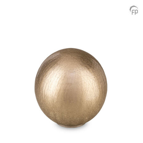 Glazen urn Boheems kristal  bol Cappuccino | ds-GU083