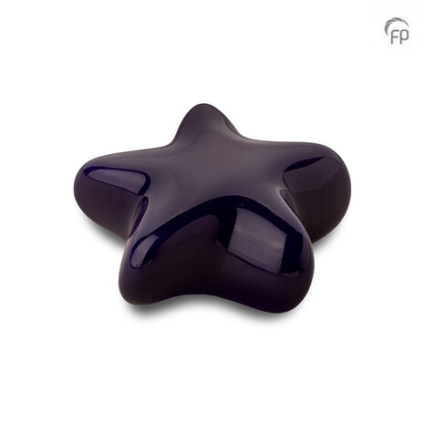 Keramische kunst urn keepsake Asteri ster in donkerblauw | fp-FPU 063