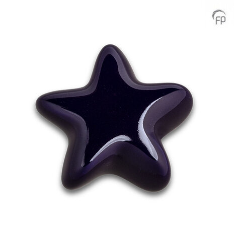 Keramische kunst urn keepsake Asteri ster in donkerblauw | fp-FPU 063