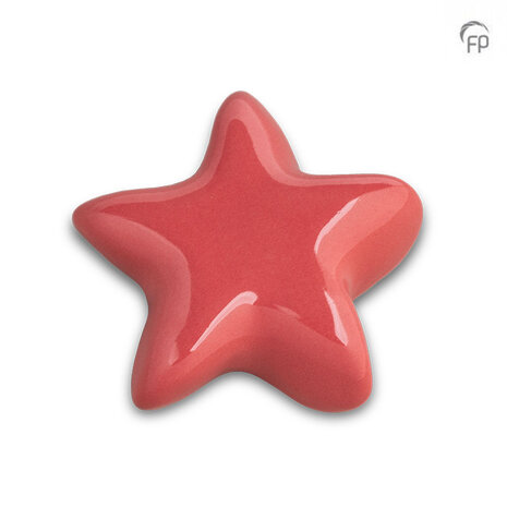 Keramische kunst urn keepsake Asteri ster in oudroze | fp-FPU 066