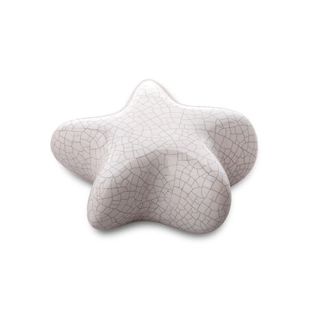 Keramische kunst urn keepsake Asteri ster in wit | fp-FPU 067