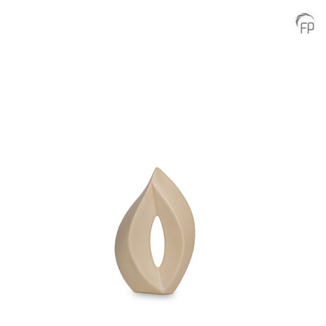 Keramische urn Mastaba mat cr&egrave;me Venezia small | fp-KU 063 S