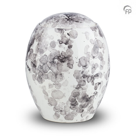 Keramische urn Crafts wit en zwart | fp-KU 323