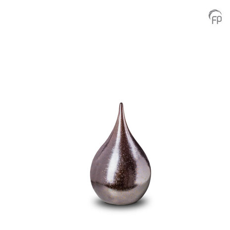 Keramische urn teardrop bronskleur keepsake | fp-KU 512 K