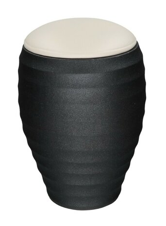 Urn van keramiek model Memoto zwart en wit | ds-CUDB-02