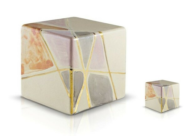Urn van keramiek Verzolini vierkant | ds-CUBO-UIV02