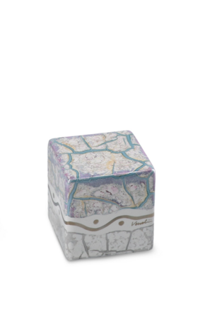 Urn van keramiek Verzolini vierkant | ds-CUBO-UIV04 mini
